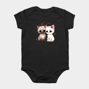 Baby Siamese Cat Baby Bodysuit